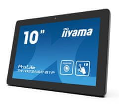 iiyama 10" TW1023ASC-B1P, IPS, HD, kapacitív, 10P, 450cd/m2, mini HDMI, WiFi, Webkamera, Android 8.1