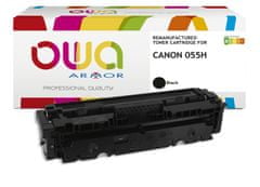 Armor OWA toner kompatibilis a Canon CRG-055H BK, 7600st, fekete/fekete festékkel