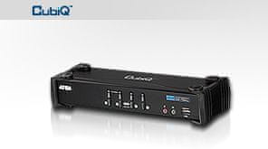 Aten KVM switch CS-1764A DVI, 4PC, 2xUSB hub, Audio