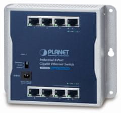 Planet ipari lapos kapcsoló 8x 1Gb, 12VDC, IP30, -20/60deg, ventilátor nélkül