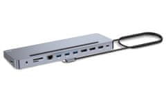 I-TEC dokkolóállomás USB-C fém ergonomikus 4K/ 3x Display/ Power Delivery 100W