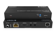 Digitus DS-55522 HDBaseT KVM Extender Set, 150 m 4K/60Hz, USB 1.1, PoC, IR, fekete, fekete