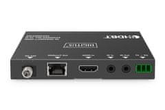Digitus DS-55520 4K HDBaseT extender készlet, 70 m PoC, RS232, IR, fekete