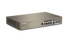 Tenda TEG5312F - L3 menedzselt gigabites switch, 10x RJ45 10/100/1000 Mbps, 2x SFP 1 Gbps