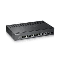 Zyxel GS2220-10,EU régió,8 portos GbE L2 switch GbE Uplinkkel (1 év NCC Pro csomag licenc csomaggal)