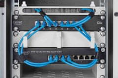 Digitus 10 hüvelykes 8 portos gigabites Ethernet PoE + switch, L2 + menedzsment