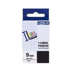 PrintLine kompatibilis szalag Casio, XR-9YW1, 9mm, 8m, fekete nyomtatás/sárga háttérrel