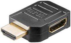 PremiumCord HDMI adapter19pin, F/M, 90° jobbra