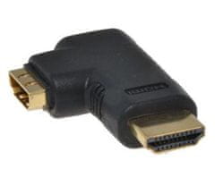 PremiumCord HDMI adapter19pin, F/M, 90° balra