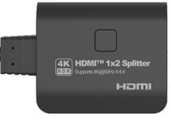 PremiumCord HDMI 2.0 Mini Splitter 1-2 Pigtail 4Kx2K@60Hz HDCP2.2 Downscaler 4Kx2K@60Hz HDCP2.2 Downscaler