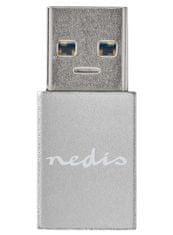 Nedis PROFIGOLD USB-A/USB 3.2 Gen 1 adapter/ USB-A dugó - USB-C aljzat/ alumínium/ ezüst/ BOX