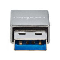 Nedis PROFIGOLD USB-A/USB 3.2 Gen 1 adapter/ USB-A dugó - USB-C aljzat/ alumínium/ ezüst/ BOX