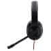 Hama fejhallgató PC sztereó HS-USB400/ vezetékes fejhallgató + mikrofon/ USB/ érzékenység 100 dB/mW/ fekete