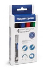 Magnetoplan fehér tábla vagy flipchart papír filctoll, vegyes színválaszték, 4db