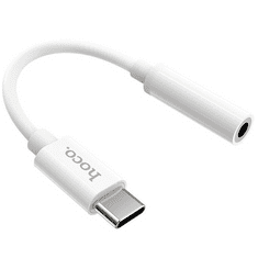 Hoco Audió adapter, USB Type-C - 3.5 mm jack átalakító, LS30, fehér (G103025)