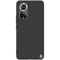 Nillkin Huawei Honor 50 / Nova 9, Műanyag hátlap védőtok, szilikon keret, 3D minta, Textured, fekete (RS111035)