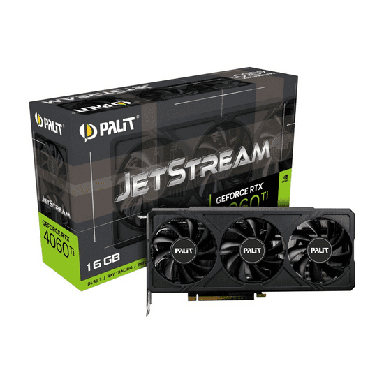 PALiT GeForce RTX 4060 Ti 16GB JetStream videokártya (NE6406T019T1-1061J) (NE6406T019T1-1061J)