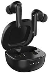 Genius HS-M910BT, Fejhallgató, vezeték nélküli, fülhallgató, mikrofon, Bluetooth, 4 óra üzemidő, USB-C, fekete, fekete