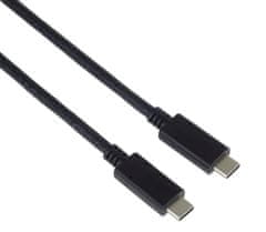 PremiumCord USB-C/csatlakozó - USB-C/csatlakozó, fekete, 0,5m