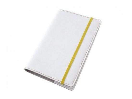 Moleskine S 14 x 9 cm-es bőr naplóborító - fehér deluxe