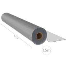 Vidaxl matt PVC védőabrosz tekercs 0,9 x 15 m 2 mm 288280