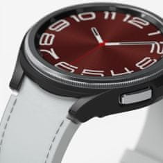 TKG Ringke Slim műanyag védő keret Samsung Galaxy Watch6 (43mm) okosórához átlátszó+fekete (2db)