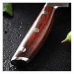 Dellinger használati kés 5" (130mm) rózsafa damaszkuszi fa