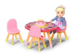 Zapf Creation BABY born Minis szett születésnapi asztallal, székekkel és babával