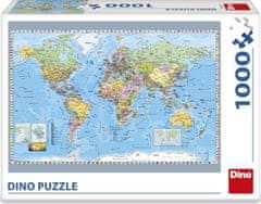 DINO Rejtvény A világ politikai térképe 1000 darab
