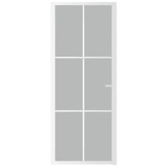 Vidaxl fehér matt üveg és alumínium beltéri ajtó 83 x 201,5 cm 350581