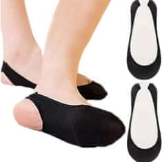 Northix Láthatatlan zokni alacsony cipőhöz - fekete - 3 pár 