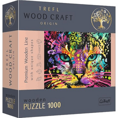 Trefl Wood Craft: Színes cica 1000db-os prémium fa puzzle (20148T) (20148T)