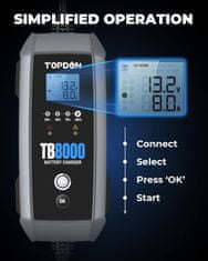 TOPDON autó akkumulátor töltő TB8000