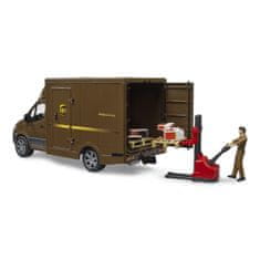 BRUDER MB Sprinter UPS furgon figurával és tartozékokkal