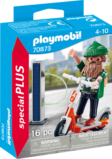Playmobil PLAYMOBIL Special Plus 70873 Hipster elektromos robogóval
