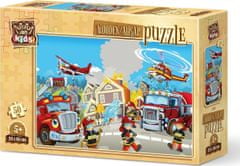 Art puzzle Fa puzzle Tűzoltók hősök 50 darab