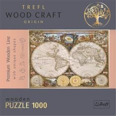 Trefl Wood Craft Origin Puzzle Ősi világtérkép 1000 darab - fa