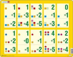 LARSEN Puzzle Öt darab 10 darabig összeadva