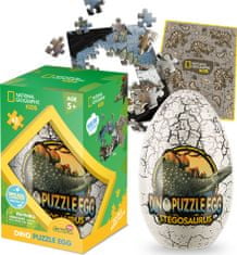 CubicFun Kétoldalas puzzle tojásban National Geographic: Stegosaurus 63 darab