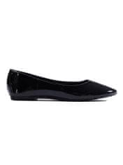Amiatex Női balerina cipő 103309 + Nőin zokni Gatta Calzino Strech, fekete, 37