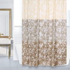 Fürdőszoba függönyök - 180x200 cm - Barna színű levél