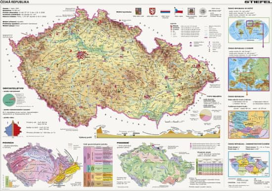 DINO Csehország kirakós térképe 2000 darab