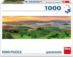 DINO Panoráma puzzle Val d'Orcia, Toszkána, Olaszország 1000 darab