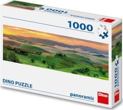 DINO Panoráma puzzle Val d'Orcia, Toszkána, Olaszország 1000 darab