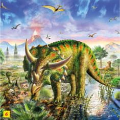 Dinoszaurusz puzzle: Triceratops 60 darab