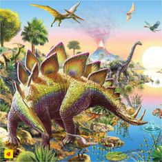Dinoszaurusz puzzle: Stegosaurus 60 darab