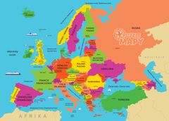 DINO Puzzle Térképek Európa 69 darab