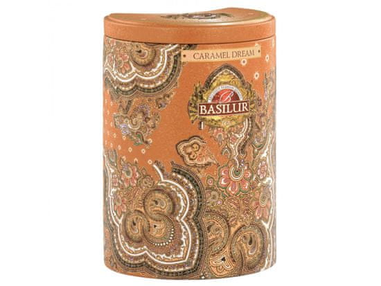 sarcia.eu BASILUR Caramel Dream - Laza levelű Ceylon fekete tea természetes karamell aromával dekoratív dobozban, 100 g