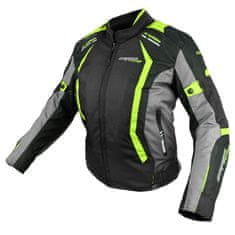 Cappa Racing Női moto kabát AREZZO textilní fekete/zöld L