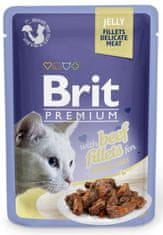 Brit Prémium macskafilé zselében marhahússal - 85 g